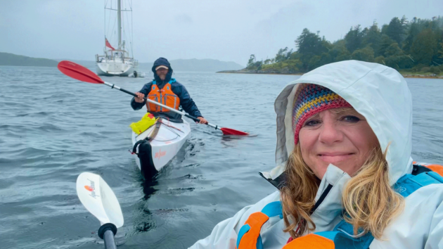 Sheila and Brian Norton making the most of the liveaboard life on their Oyster 56